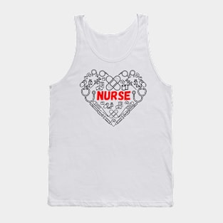 Nurse by heart Tank Top